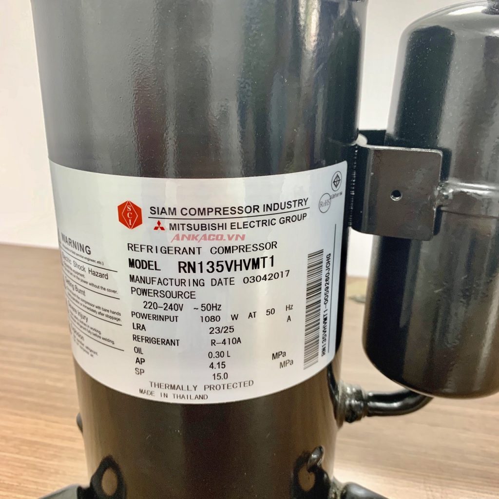 Máy nén lạnh Mitsubishi 1.6HP RH135VHVMT1