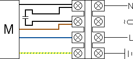 Wiring diagram of single-phase axial fan YWF4E-350B