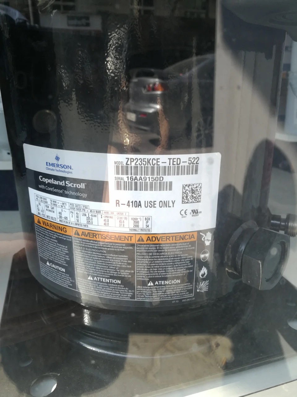 Máy nén lạnh Copeland 20HP - ZP235KCE-TED-522