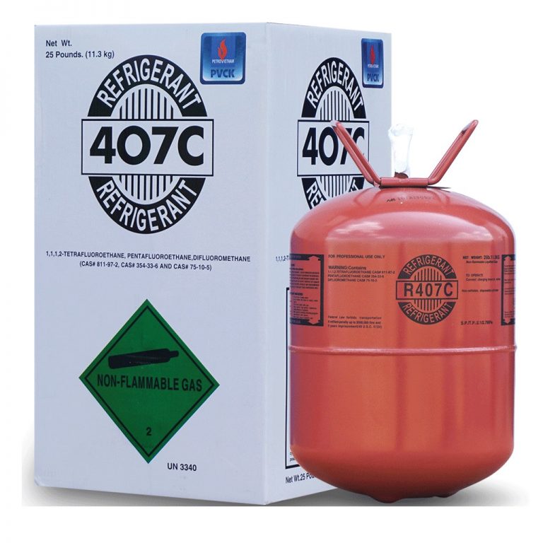 Gas lạnh R407 dùng trong công nghiệp 