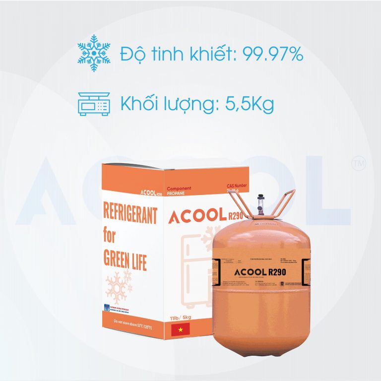 gas lạnh Việt R290 loại 11.3kg / bình chất lượng